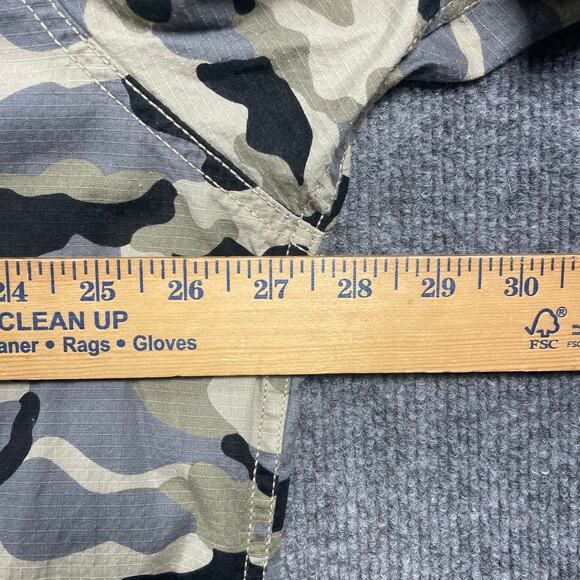 Dickies Button Up Shirt Men's 3XL Gray/Black Camo SS Casual Ripstop Outdoors - Picture 6 of 10